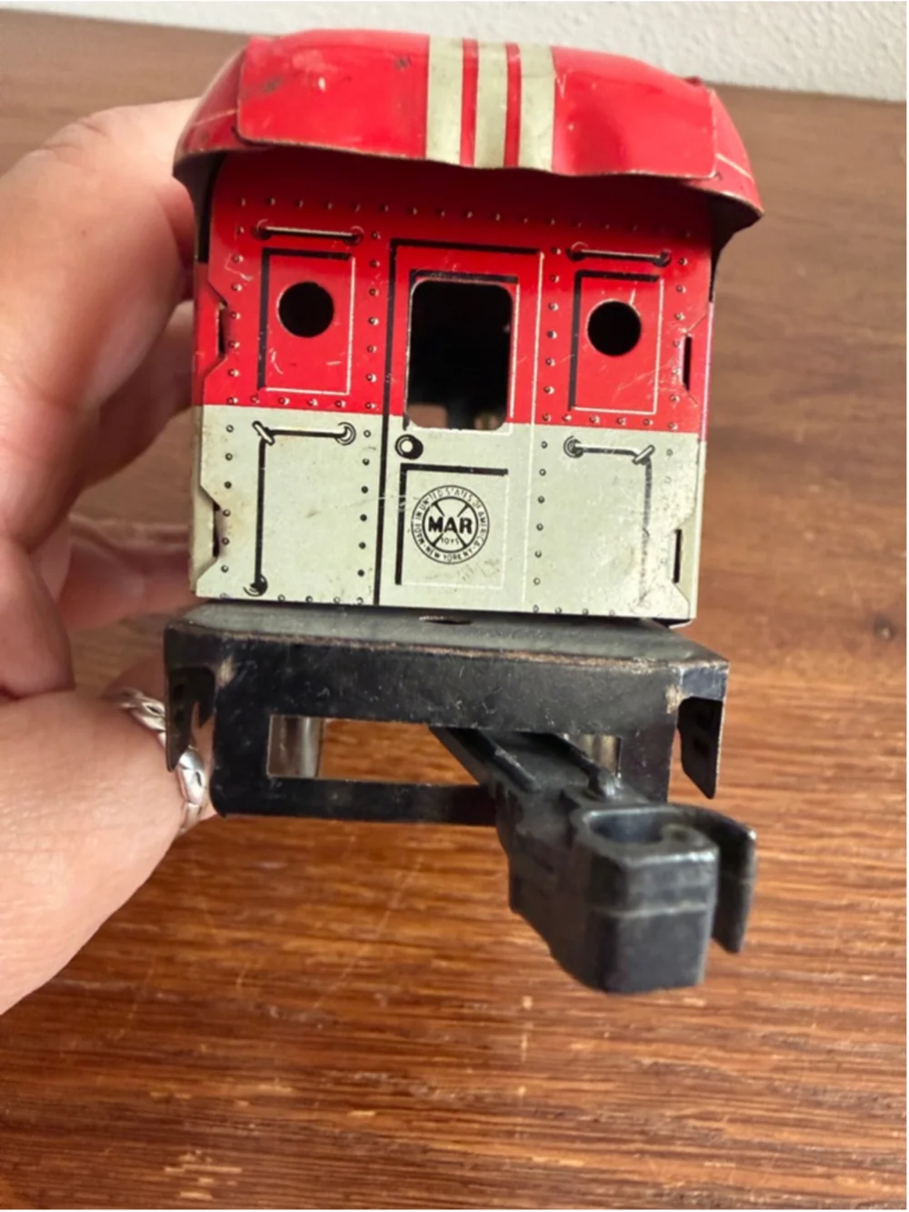 Vintage Marx NYC 20102 Caboose Tin Litho Train Car O Gauge New York Central Red